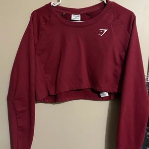 Gymshark long sleeve crop top training women’s M